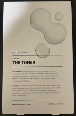 BULK HOMME THE TONER 男士化妝水