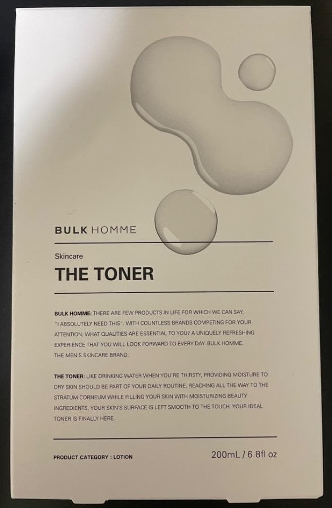 BULK HOMME THE TONER 男士化妝水