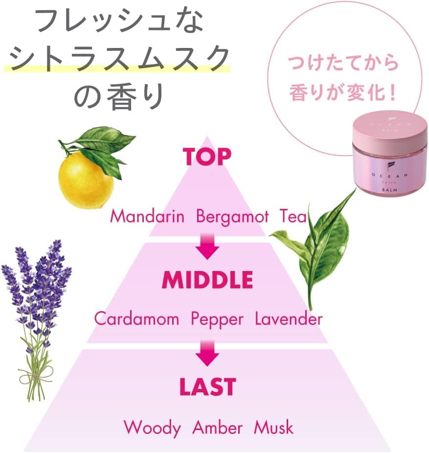 OCEAN TRICO Hair Balm Clean Ocean 造型髮膏 40g 說明圖 4